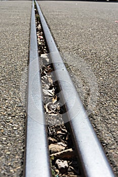 Old train track railroad