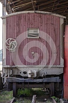 old train wagon deteriorating at the station culture.. Campinas, Sao Paulo state, Brazil