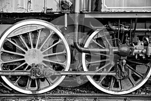 Old train wheels