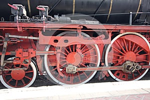 Old train wheels