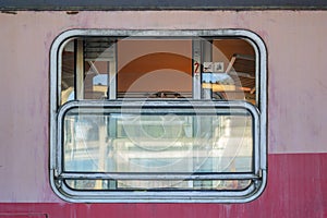 Old train window