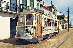 Old tram in Porto