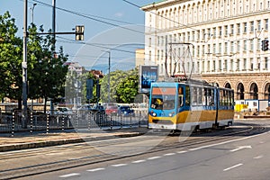 Old tram in Sofia, Bulgaria