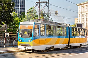 Old tram in Sofia, Bulgaria