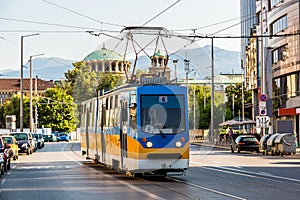 Old tram in Sofia, Bulgaria