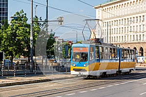 Old tram in Sofia, Bulgaria
