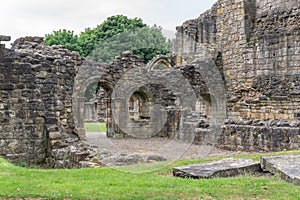 The Old Transept Ancient Ruins Kilwinning Abbey Scotland.