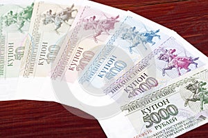 Old Transnistrian ruble a business background photo