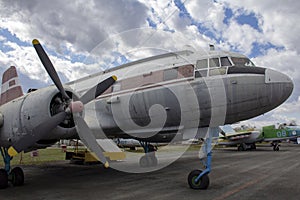 Old transport plane Il-14T