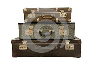 Old travel suitcases