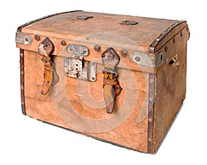 Old travelling trunk