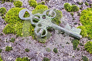 Old treasure key