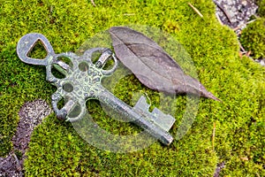 Old treasure key