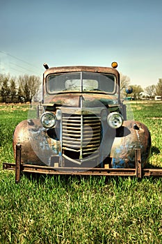 An old truck left behind