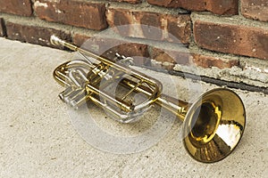 Old Trumpet Brick Wall