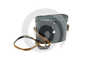 Old trunk for binoculars. Retro.