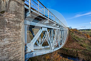 Old truss railway bridge