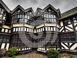 Old Tudor manor house Little Moreton Hall