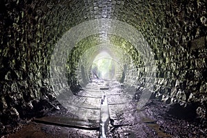 Old Tunnel with name Kopras, Slovakia photo