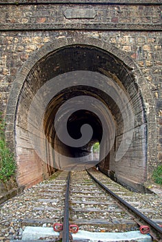 The old tunnel of the railway at the Teatinos paramo photo