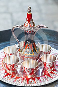 Old Turkish coffee service