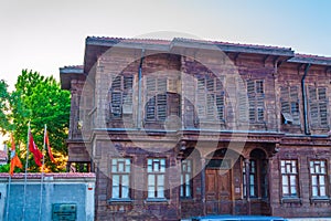 Old Turkish house at Edirne city old town Turkey