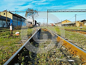 Old turnouts on the railway