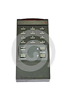 Old tv remote isolated