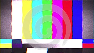 Old Tv Test Signal Sight Background Loop