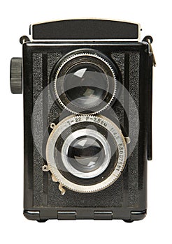 Old twin lens reflex camera 2