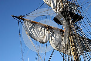 Old type schooner photo