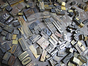 Old Typeset Letters