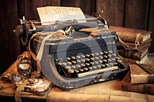 Old Typewriter - Generative AI