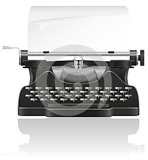 Old typewriter illustration