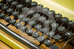 Old typewriter keyboard