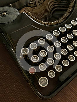 old typewriter keyboard, vintage