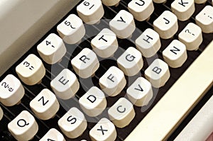 Old typewriter keys