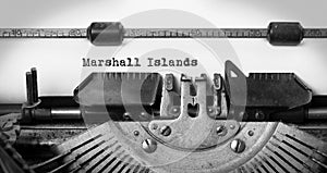 Old typewriter - Marshall Islands