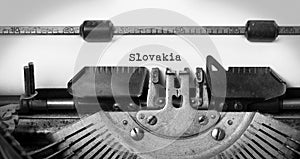 Old typewriter - Slovakia