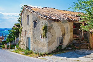 Old typical farmhouse in Italy