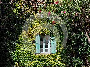 Old typical house in Provence in summer