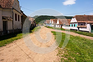 Old typical transilvanian houses in Daia village, Sibiu county photo