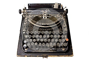 Old Typwriter on White