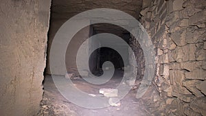 Old underground passage, dungeon, catacombs