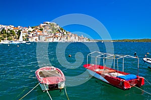 Old UNESCO town of Sibenik coast view