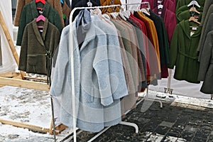 Old unfashionable coats and jackets are distributed free of char