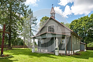 Old Unique Church in Lithuania. Mazeikiai district.