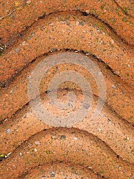 Old unused roof pans