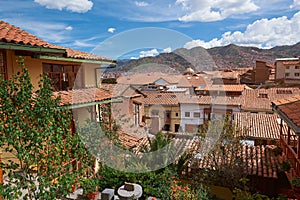 Old urban city Cusco in Peru