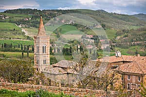 Old Urbino, Italy, Cityscape at Dull Day